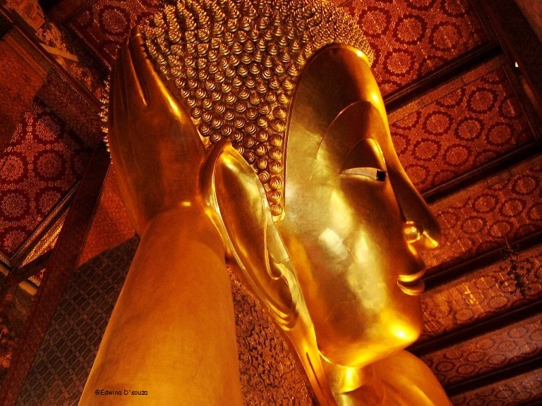 Reclining Buddha at Wat Pho - Thailand from India