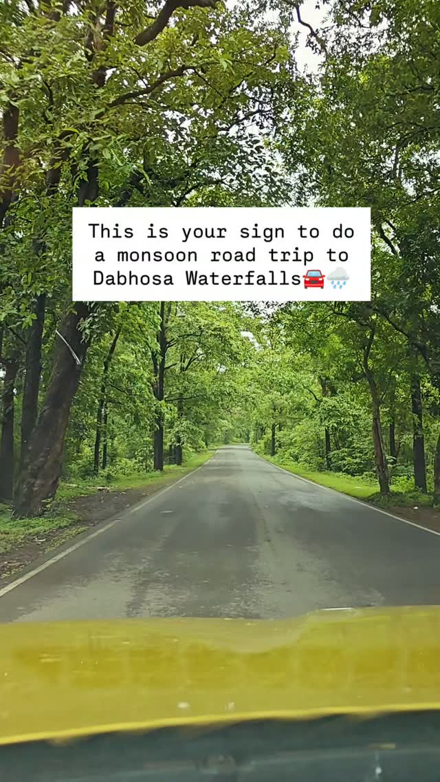 Malsej Ghat gets all the attention, but 150 km from Mumbai lies another monsoon escape that's just as rewarding.

Welcome to Dabhosa Waterfalls, one of the most spectacular waterfalls near Mumbai and an easy monsoon road trip through the lush Maharashtra countryside. The drive itself is half the experience, with winding roads, emerald green fields, forested hills and villages that come alive during the rains.

If you're looking for a weekend getaway from Mumbai or the perfect monsoon drive in Maharashtra, this is one to add to your list.

Would you take this road trip?

#DabhosaWaterfalls #WaterfallsNearMumbai #MonsoonRoadTrip #MaharashtraCountryside #WeekendGetaway RoadTripIndia ExploreMaharashtra MonsoonInMaharashtra NatureLovers IncredibleIndia